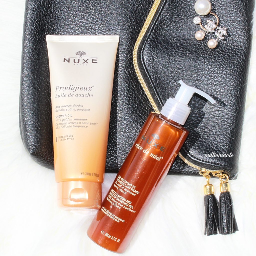NUXE | Rêve de Miel® Makeup Remover and Facial Cleansing Gel & Prodigieux® Shower Oil
