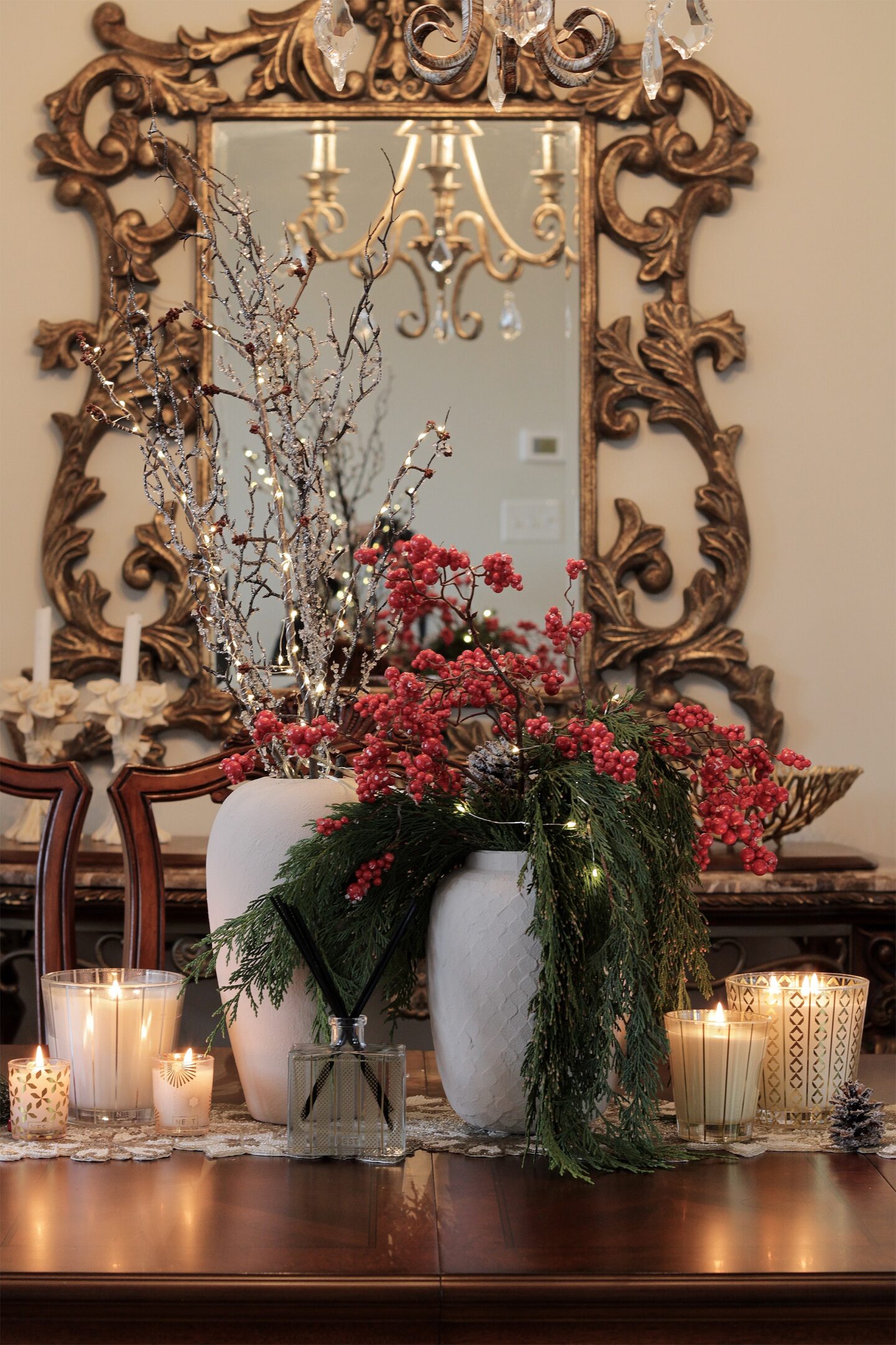 Winter Home Decore with Nest Fragrance’s Festive Collection & DIY Vase